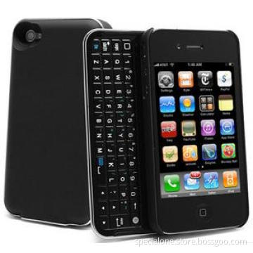 New Hotselling Wireless bluetooth slide keyboard case for iphone 4